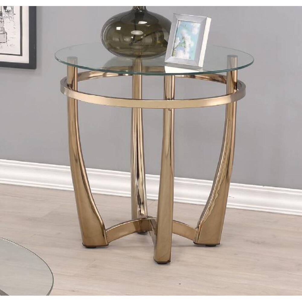 wayfair glass top end tables