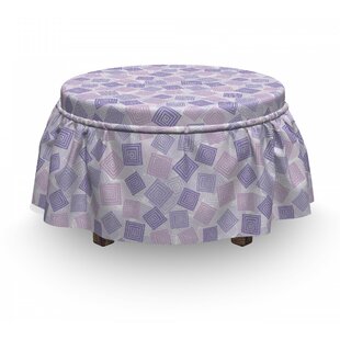 Ornate Spiral Ottoman Slipcover (Set Of 2) By East Urban Home