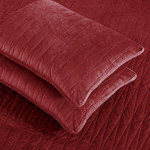 Red velvet pillow shams Clearance