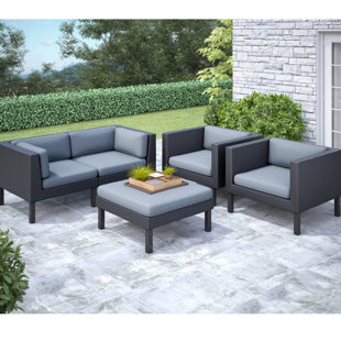 Wolfsburg 5 Piece Sofa Set with Cushions