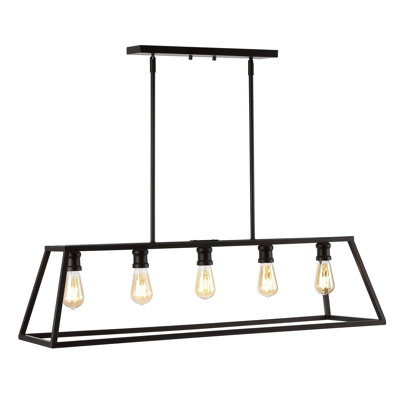Gearld 5 - Light Kitchen Island Rectangle Pendant