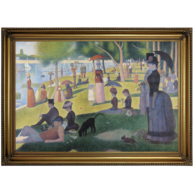Vault W Artwork Sunday Afternoon On The La Grande Island By Georges Seurat Picture Frame Painting Print On Canvas Wayfair