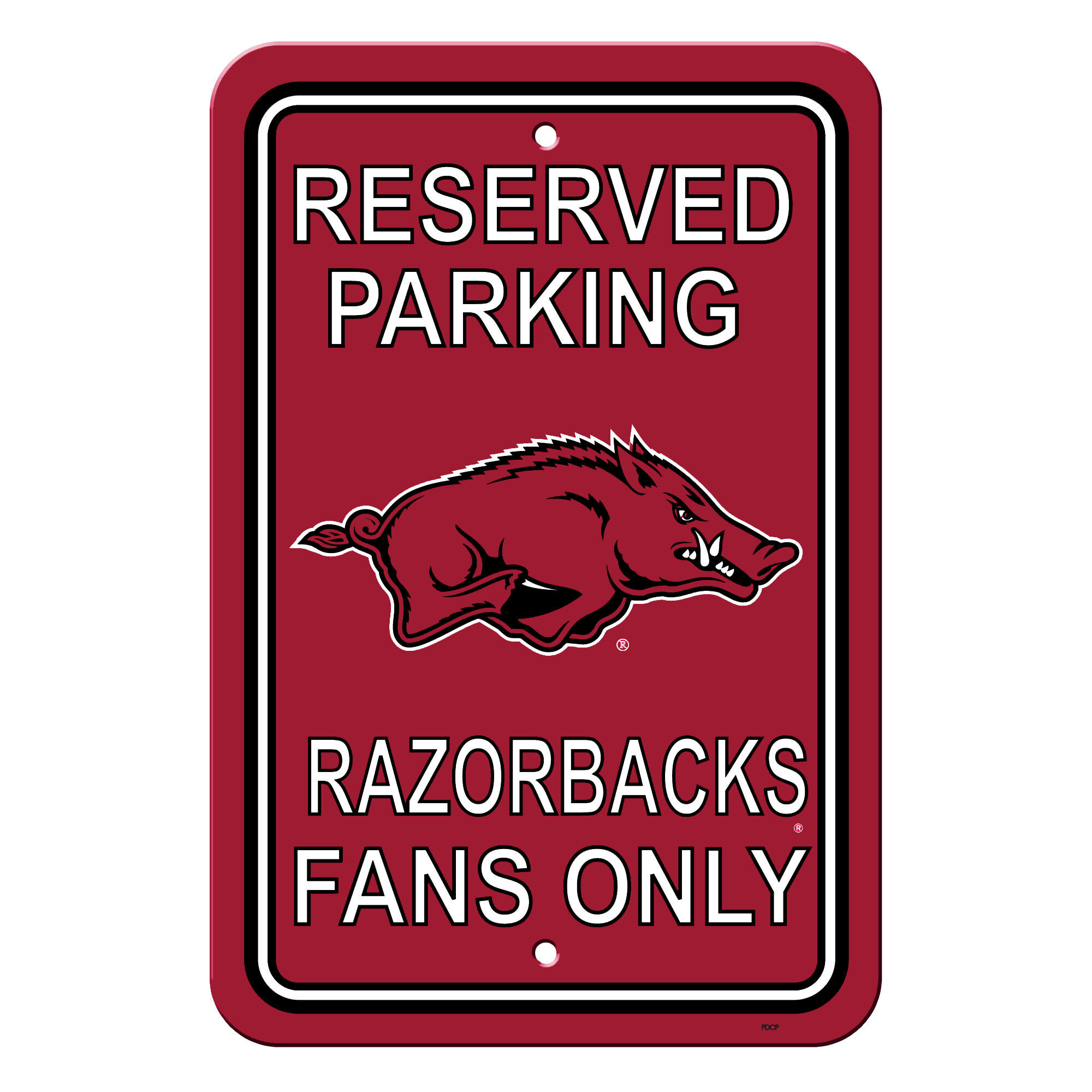 Fan Creations NCAA Arkansas Razorbacks Distressed Team Logo Desktop Organizer with Team Color