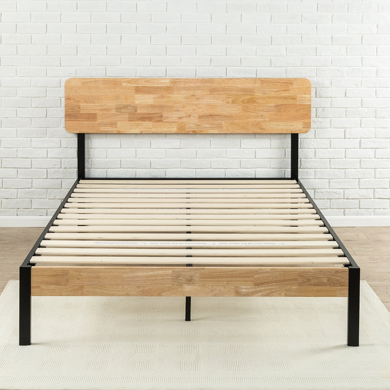 Metal And Wood Bed Frames zinus tuscan metal/wood platform bed & reviews | wayfair Metal And Wood Bed Frames zinus tuscan metal/wood platform bed & reviews | wayfair