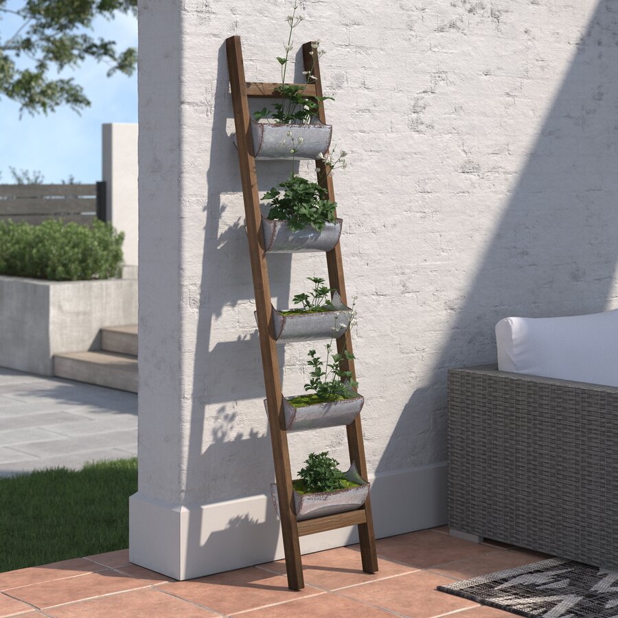 Pagel 5 Level Ladder Zinc Vertical Garden