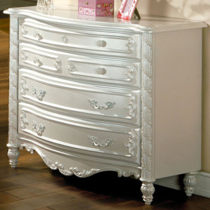 Victoria Dresser with Floral Motif by Hokku Designs