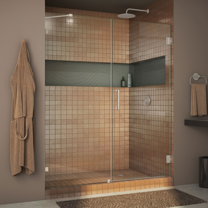 Dreamline Unidoor 59 W X 72 H Hinged Frameless Shower Door With Clearmax Technology Reviews Wayfair