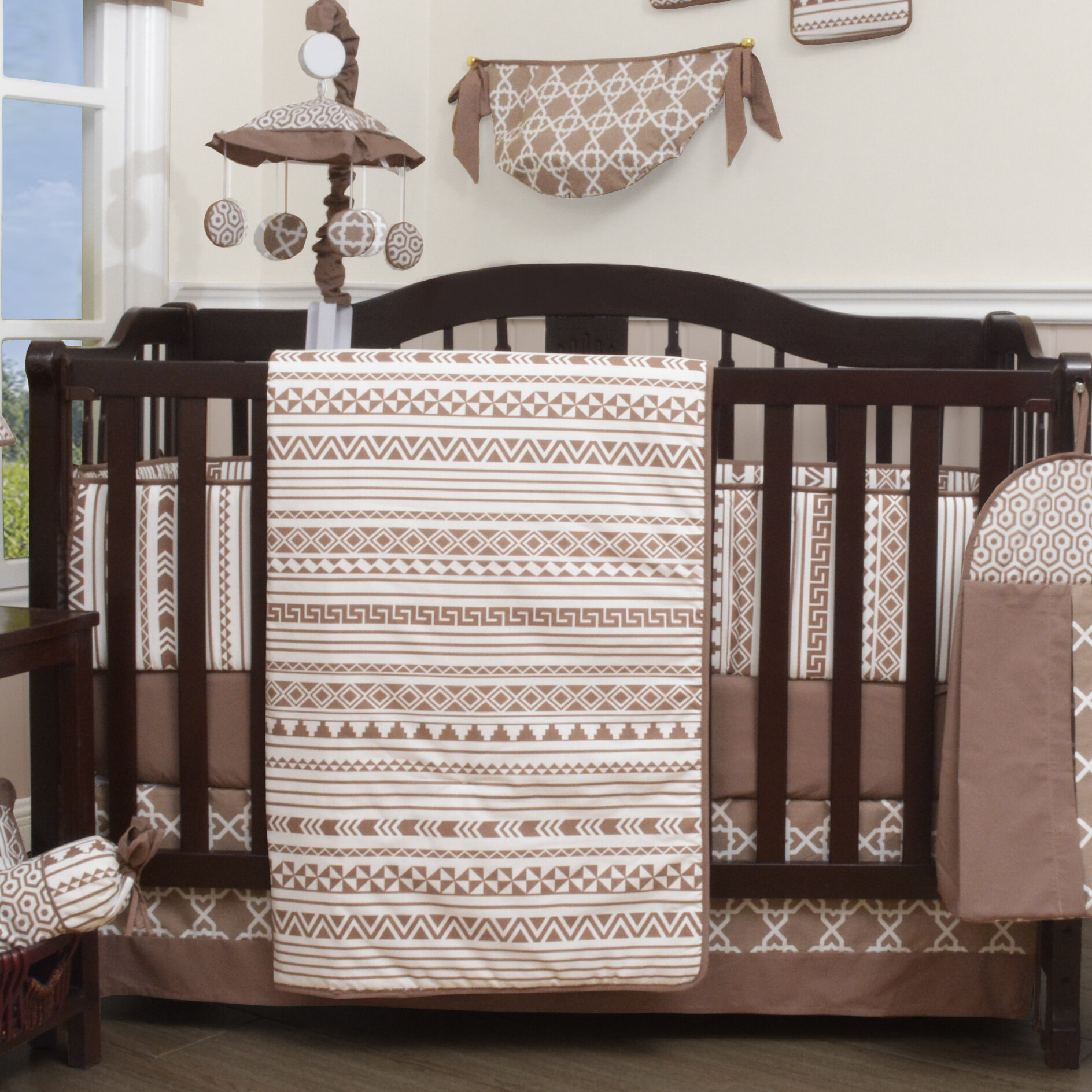 Viv Rae Don Geometric 13 Piece Crib Bedding Set Wayfair Ca