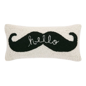 Hello Hook Wool Lumbar Pillow