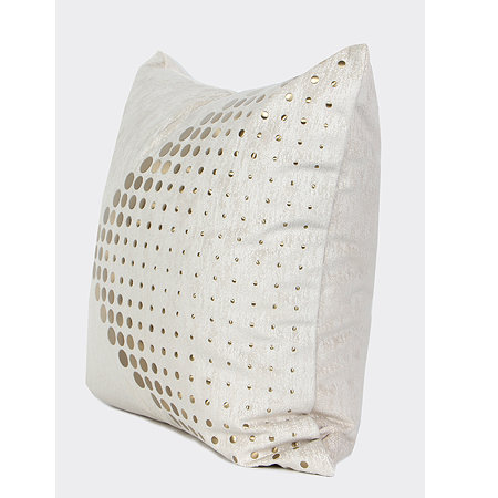 Everly Quinn Larisa Textured Dots Arrow Pattern Square Throw Pillow