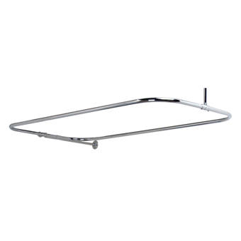 Kingston Brass CC3150 Vintage Rectangular Shower Curtain Rod Matte Black