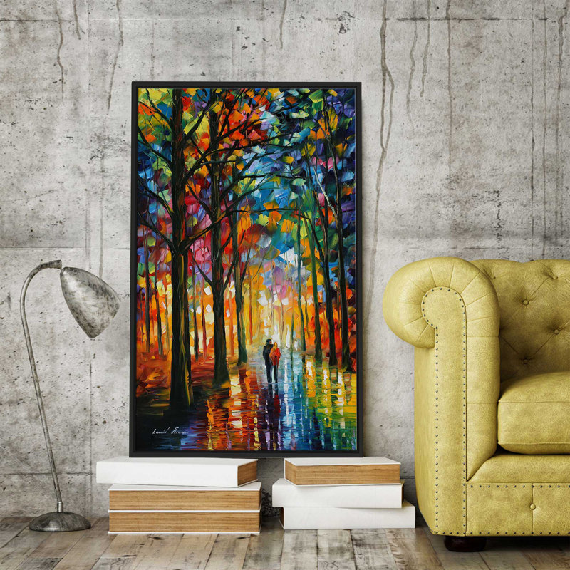 Winston Porter Date In The Park Framed Oil Painting Print On
