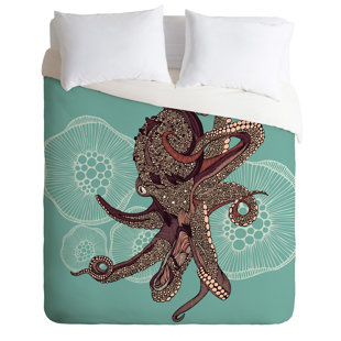 Go to store & view more images East Urban Home Octopus Bloom Duvet Cover Set
