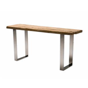 Reclaimed Pine Console Table Wayfair Galghard Reclaimed Pine Wood Console Table