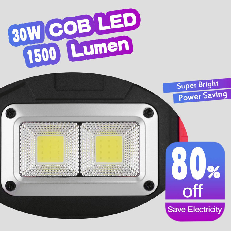 30W COB LED Work Light Rechargeable Camping Security Lamp Emergency Floodlight 