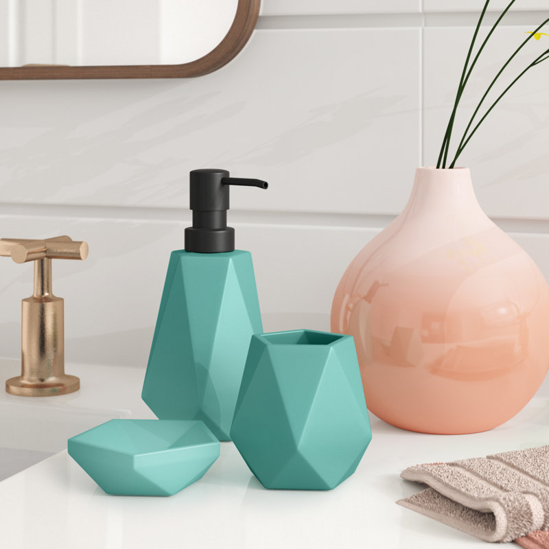 Foundstone Tori Ceramic 3 Piece Bathroom Accessory Set ...