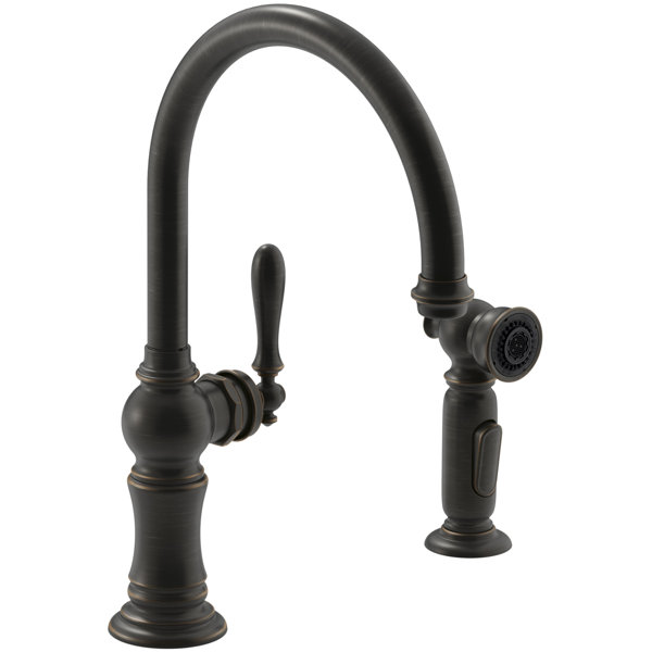 Kohler Artifacts 2-Hole Kitchen Faucet with Swing Spout ...
