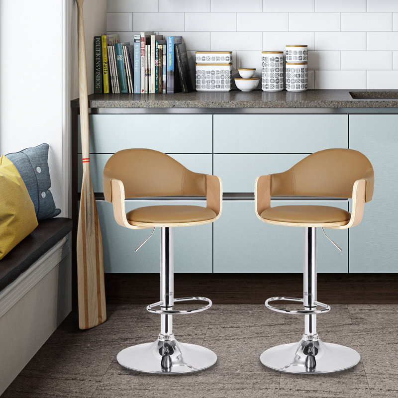 Adjustable Height Swivel Bar Stool
