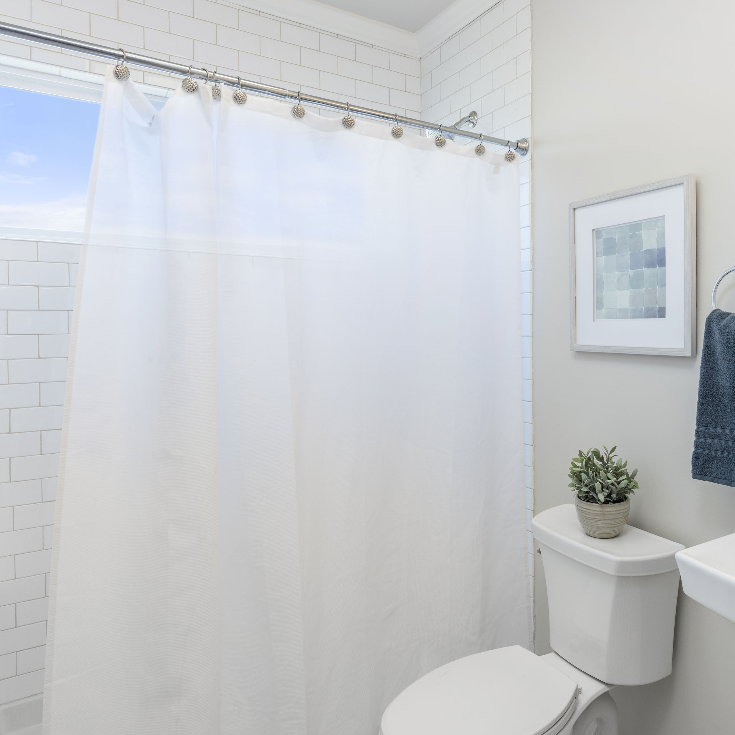 Laura Ashley Peva Single Shower Curtain Liner Reviews Wayfair