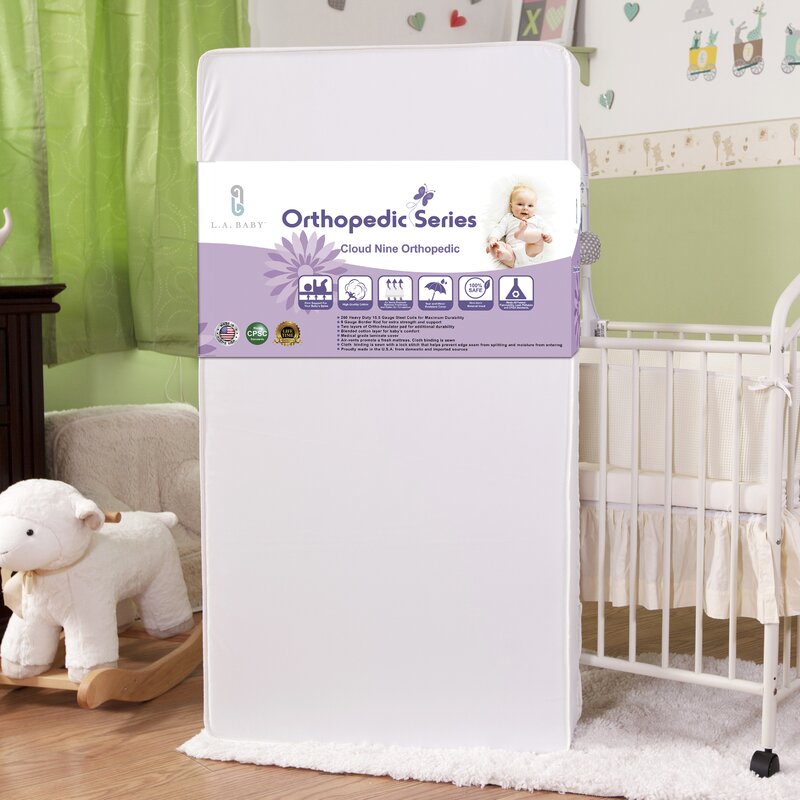 38x89 square end crib mattress