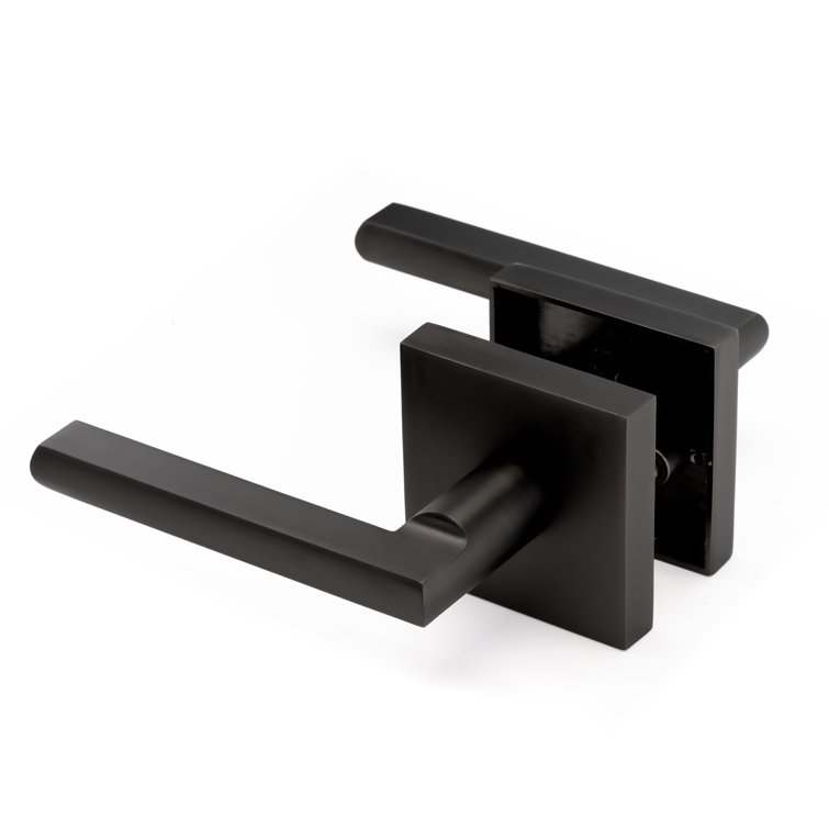 Linkaa Door Lever, Matte Black Finish Door Handles Sqaure