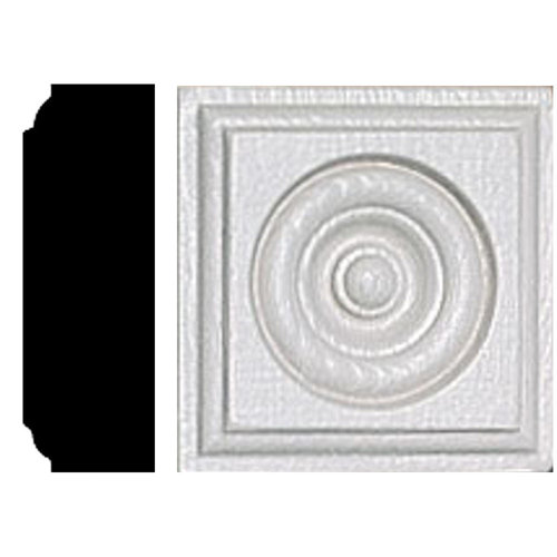 Manor House 7 8 In X 2 1 2 In X 2 1 2 In Mdf Rosette Block