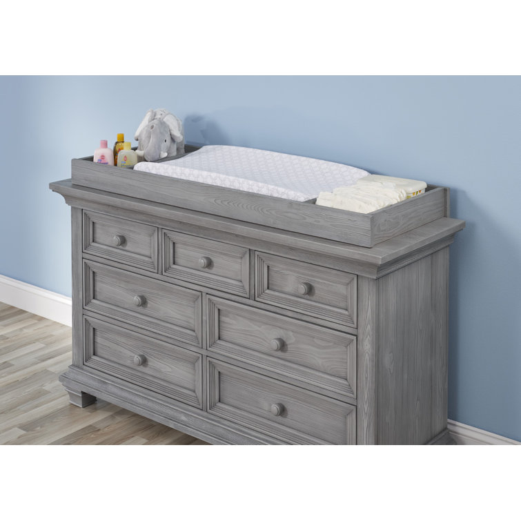grey baby changing table