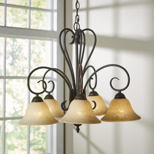 Go to store & view more images Gaines 5-Light Shaded Chandelier by Alcott Hill