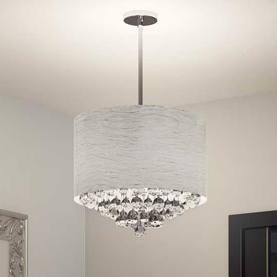 Pearl Rain Nest 4-Light Drum Chandelier