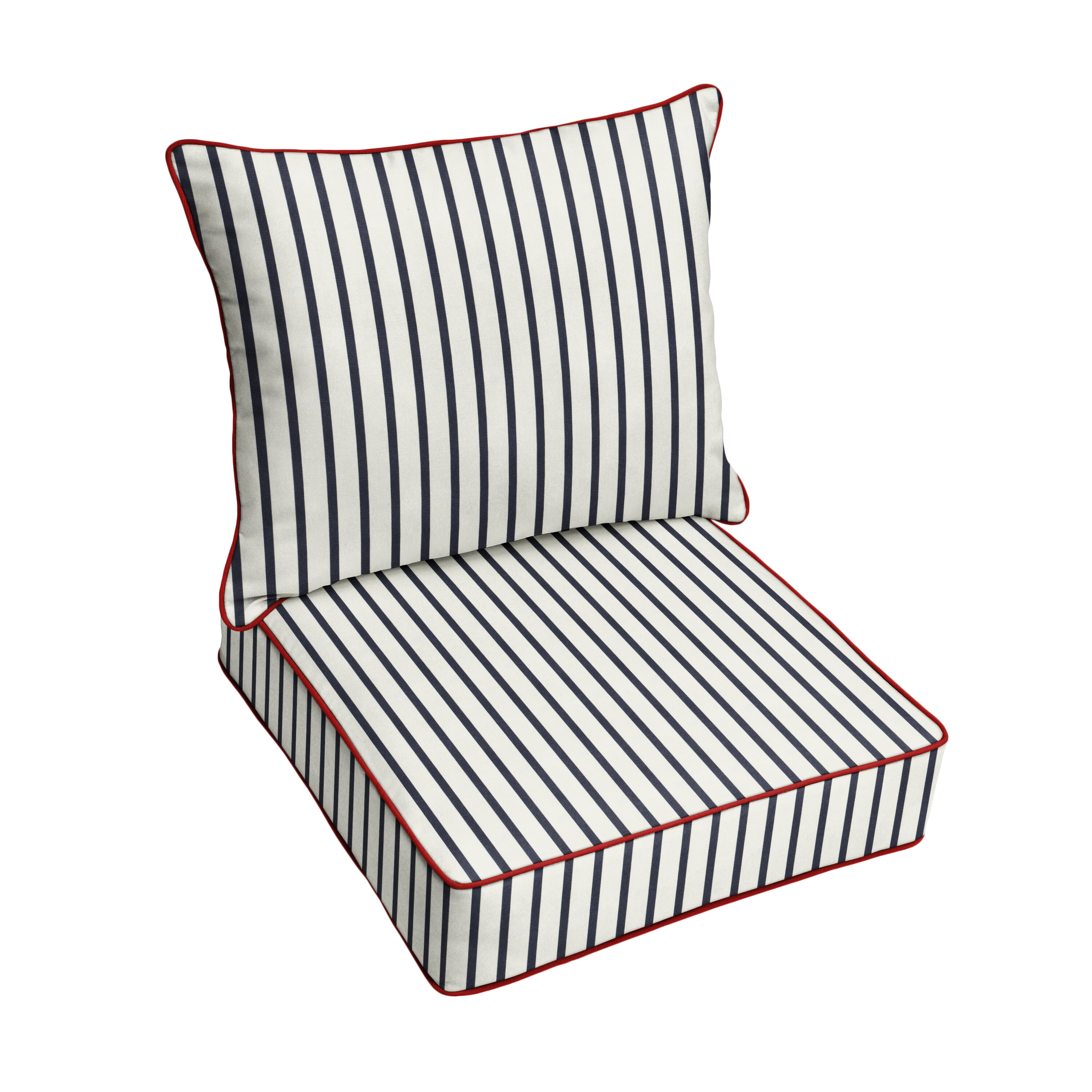 piped outdoor chair cushions