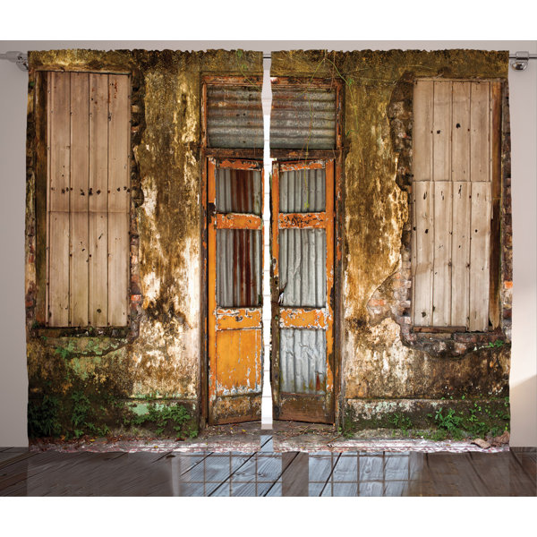 East Urban Home Damaged Shabby House Rustic Home Decor Graphic
