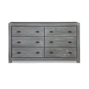 Solid Wood Dressers Joss Main Rainer 6 Drawer Double Dresser