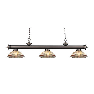 Go to store & view more images Fleur De Lis Living Billington 3-Light Pool Table Lights Pendant