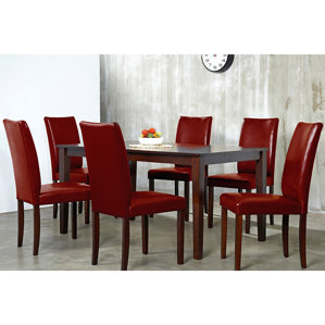 Evendale Crimson 7 Piece Dining Set by Red Barre..