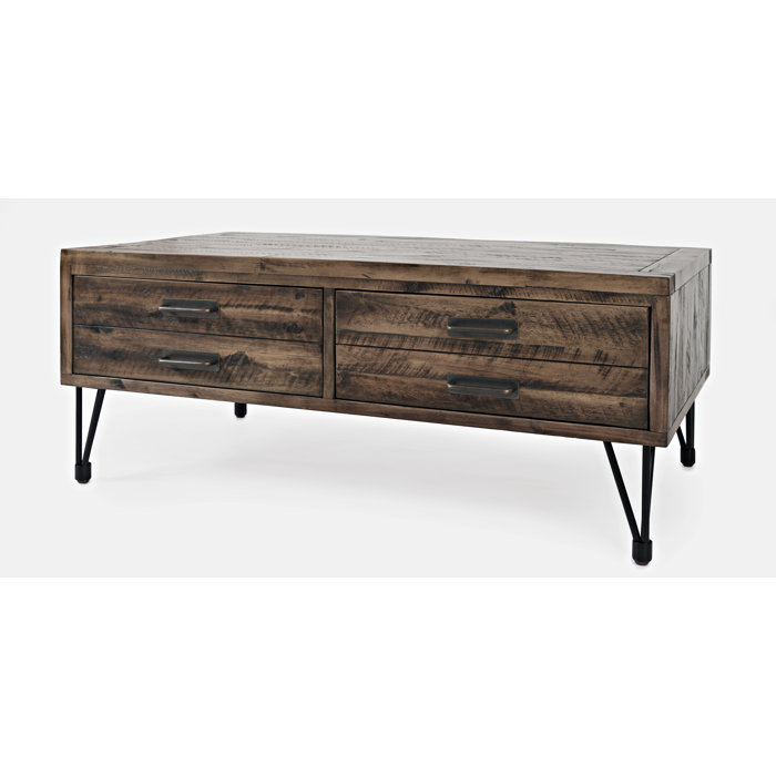 Union Rustic Randwick Coffee Table With Storage Wayfair