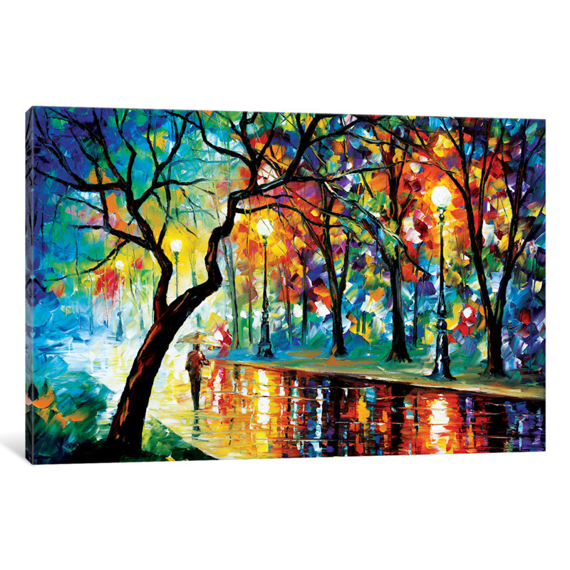 Winston Porter Dark Night Ii Painting Print On Wrapped Canvas