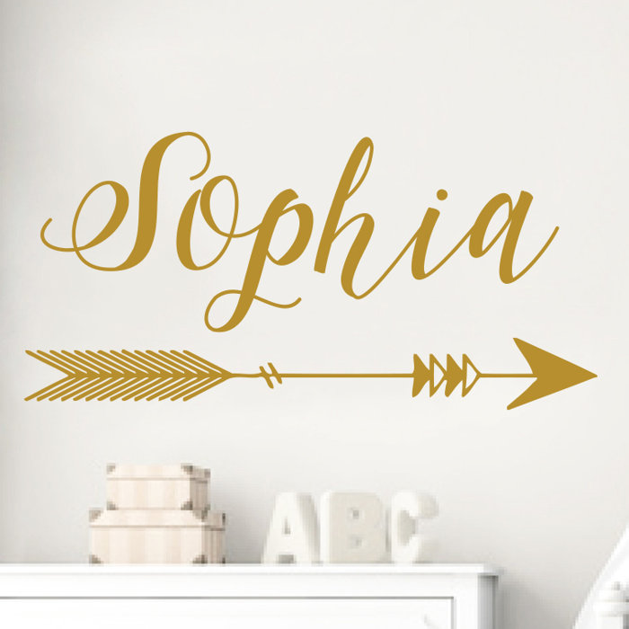 Arrow Name Nursery Wall Decal Arrow Name Nursery Wall Decal