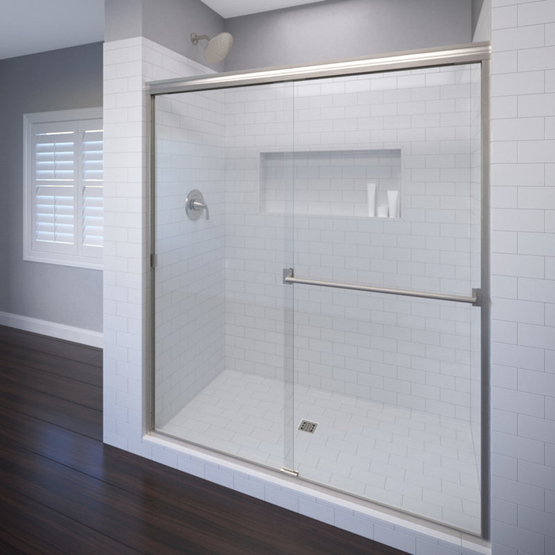 Basco Classic 36 W X 70 H Bypass Frameless Shower Door Reviews Wayfair