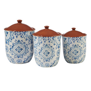 Beach Canister Set Wayfair Canister 3 Piece Kitchen Set
