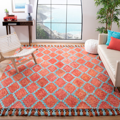 Dicarlo Hand Tufted Performance Geometric Rug