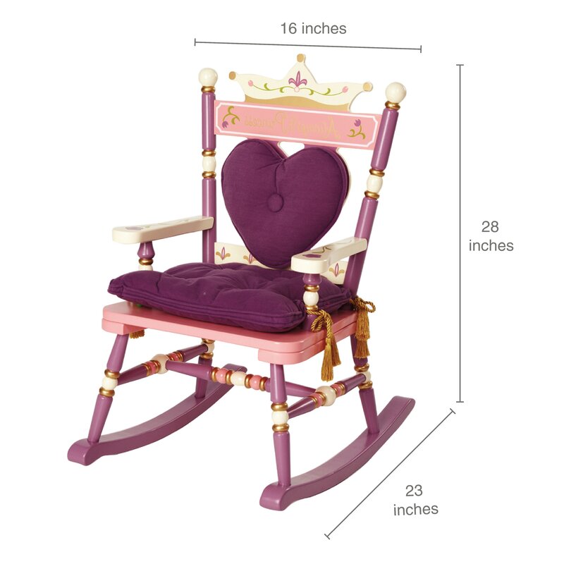 Wildkin Princess Rock A Buddies Royal Kids Chair Reviews Wayfair