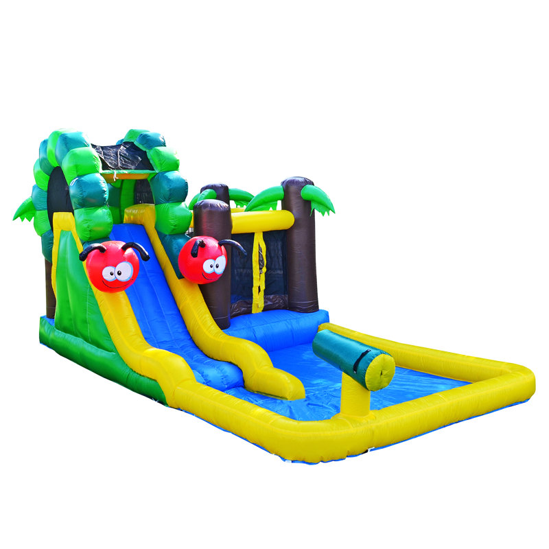Jumporange Caterpillar Water Slide And Bounce House Reviews Wayfair Caterpillar Water Slide And Bounce House