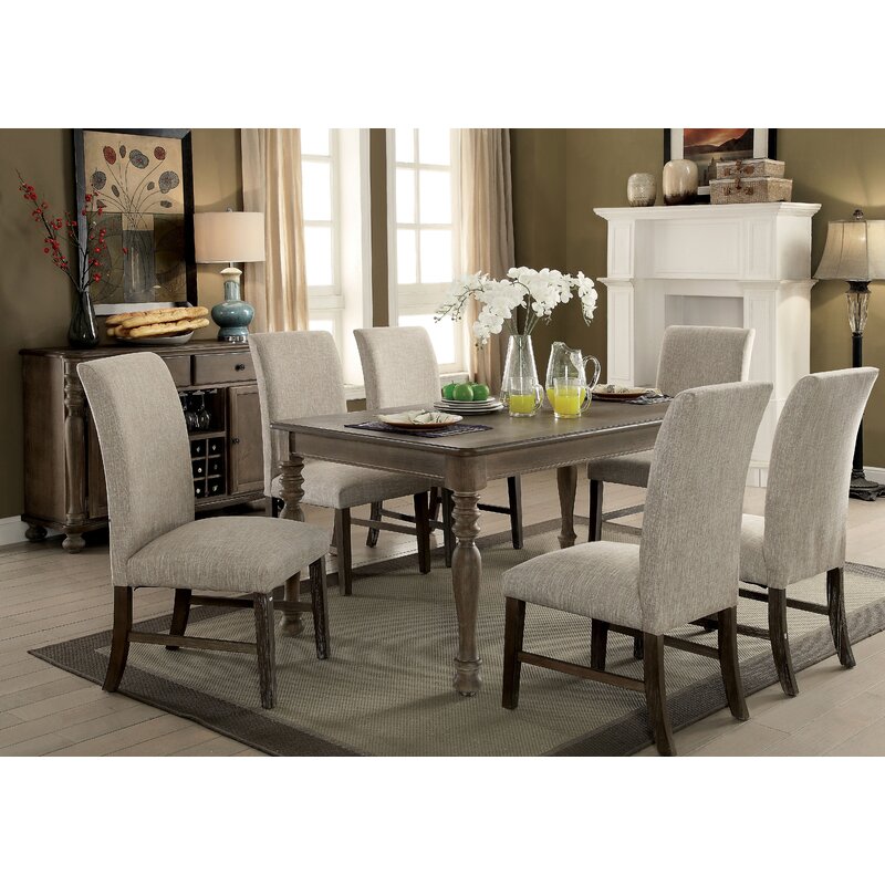 Charlton Home Elfrieda Transitional Upholstered Dining ...