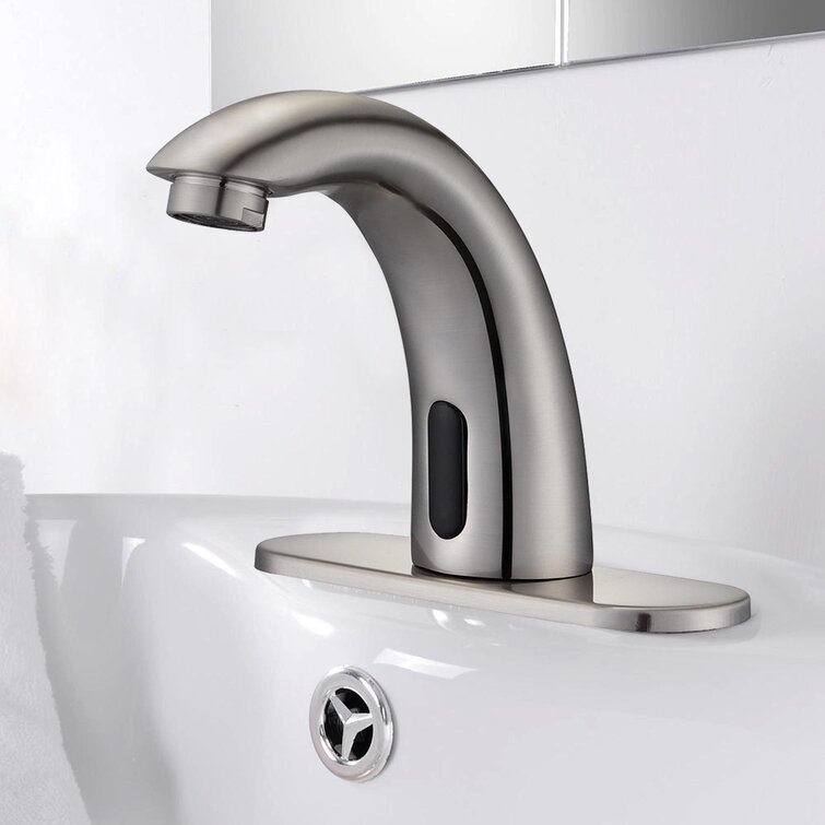 Wall Mount Automatic Electronic Sensor Faucet Bathroom Basin Vessel Sink Tap 
