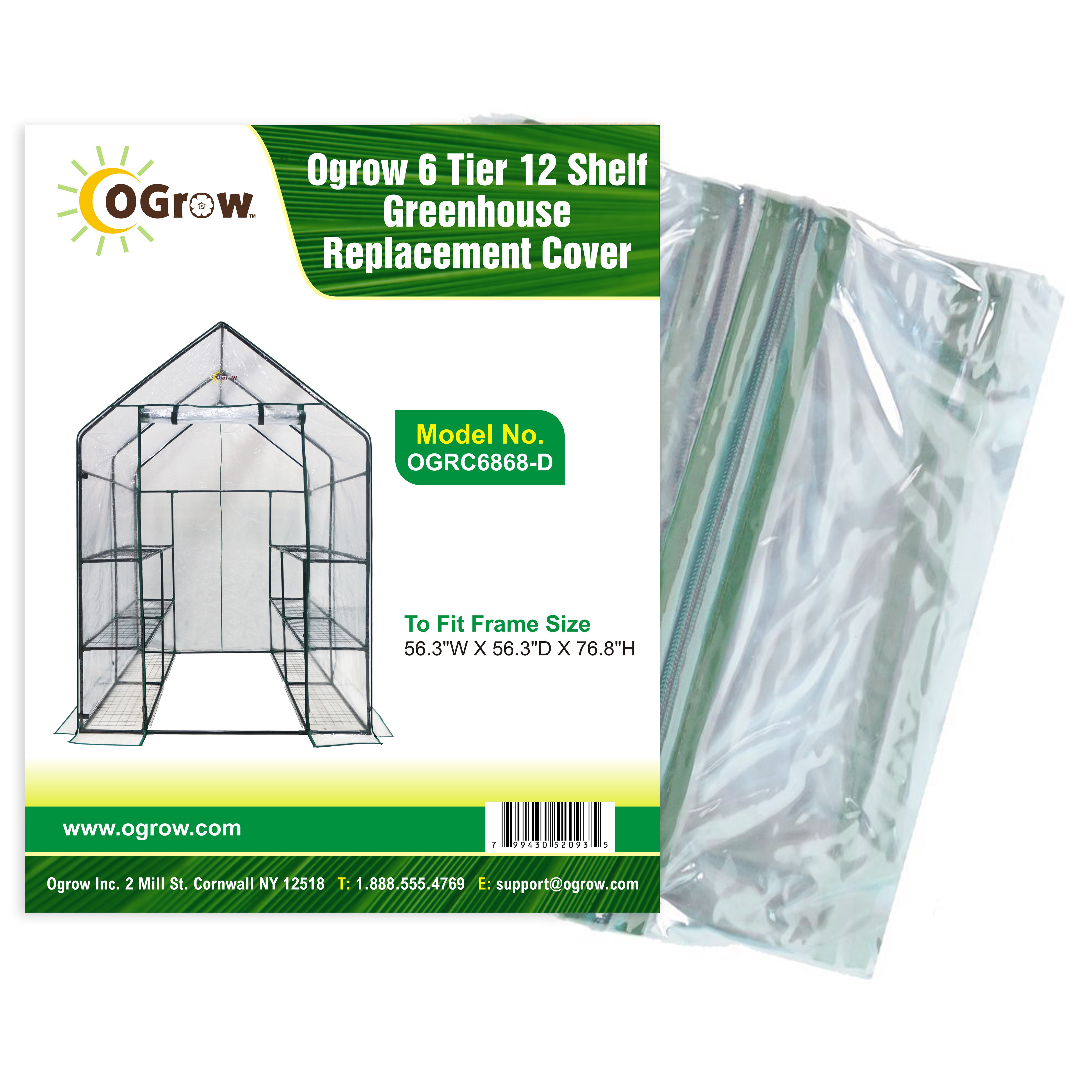 OGrow 6 Tier 12 Shelf Greenhouse Replacement Cover & Reviews Wayfair