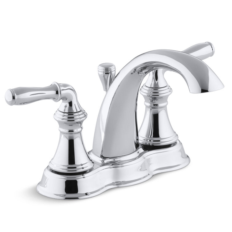K 393 N4 Cp Bn 2bz Kohler Devonshire Centerset Bathroom Sink Faucet With Drain Assembly Reviews Wayfair