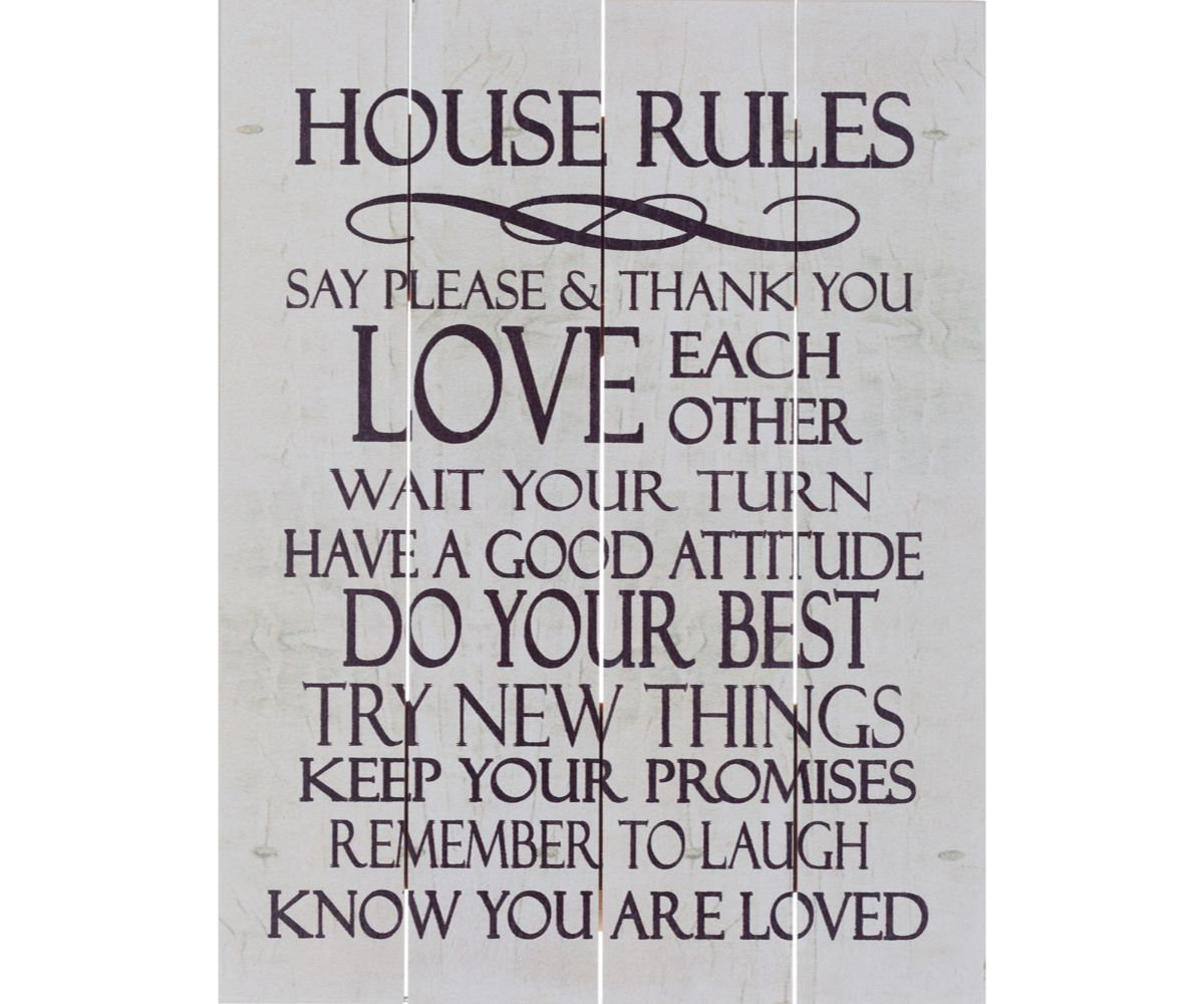 Winston Porter House Rules Wall Décor Wayfair