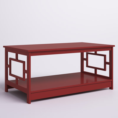 Carmeline 4 Legs Coffee Table with Storage(color blue))