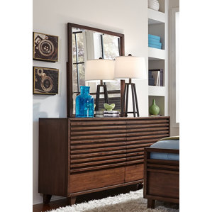 Schuster 6 Drawer Double Dresser with Mirror by Brayden Studio