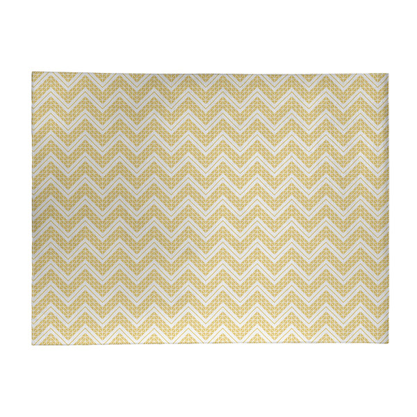 East Urban Home Reverse Hand Drawn Chevrons Lime Green Area Rug Wayfair